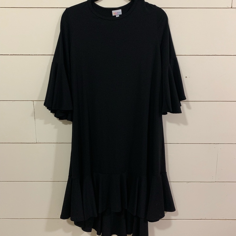 Solid Black Lularoe Maurine Dress